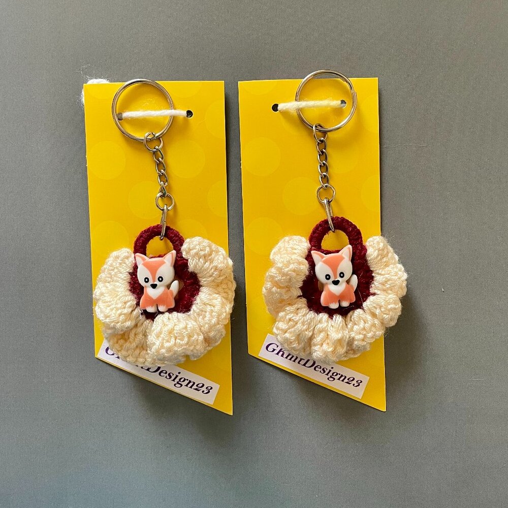 Crochet Keychains, Lightweight Charm Set, Backpack Charms, Keychain Charm